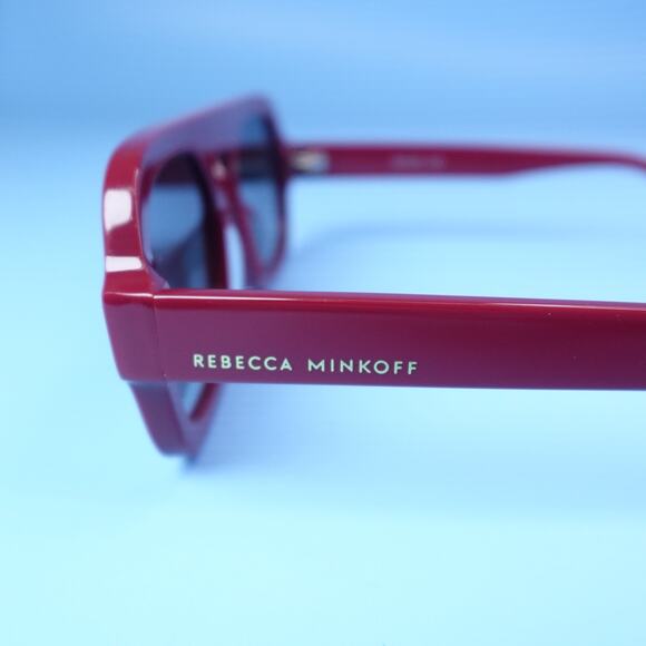 Rebecca Minkoff Rhiannon Cranberry Red Square Sunglasses 100% UV Protection main image 3